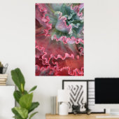 Frilled Echeveria Poster (Heimbüro)