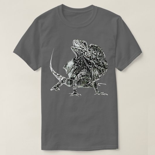 Frilled Lizard Terrarium Motif Reptiles Frilled Li T-Shirt (Design vorne)