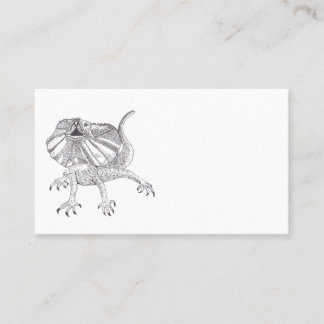 FRILLED-NECK LIZARD VISITENKARTE