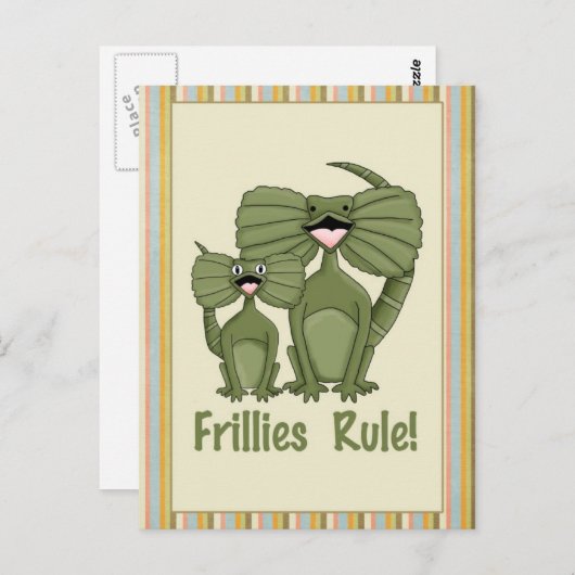 Frillies Rule Postkarte (Vorne/Hinten)