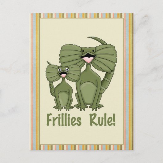 Frillies Rule Postkarte (Vorderseite)
