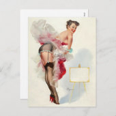 Frills Button up Feiertagspostkarte (Vorne/Hinten)