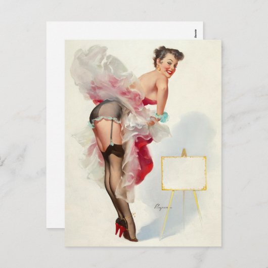 Frills Button up Feiertagspostkarte (Vorne/Hinten)