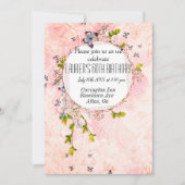 Frilly bezaubernd Geburtstag Einladung (Vorderseite)
