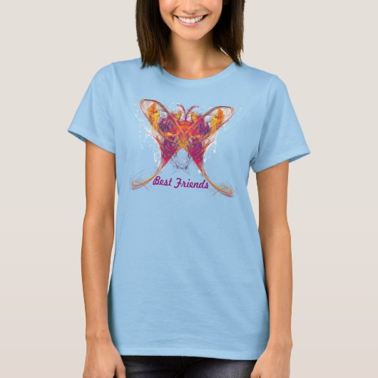 Frilly Butterfly - Die besten Freunde für immer T-Shirt (Vorderseite)