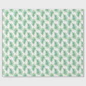 Frilly Frond in Grün und Aquamarin Geschenkpapier (Flach)