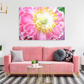 Frilly Pink Poppy Leinwanddruck (Insitu (Wohnzimmer))