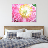 Frilly Pink Poppy Leinwanddruck (Insitu (Schlafzimmer))