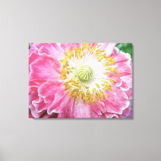 Frilly Pink Poppy Leinwanddruck (Vorderseite)