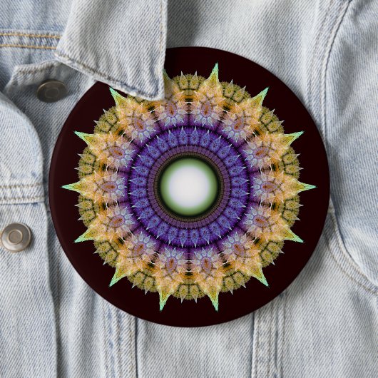 Frily strahlende farbenfrohe Muster Button (Beispiel)
