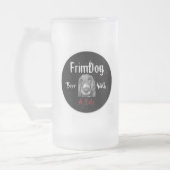 FrimDog mattierte Tasse (Seitenlogos) (Links)