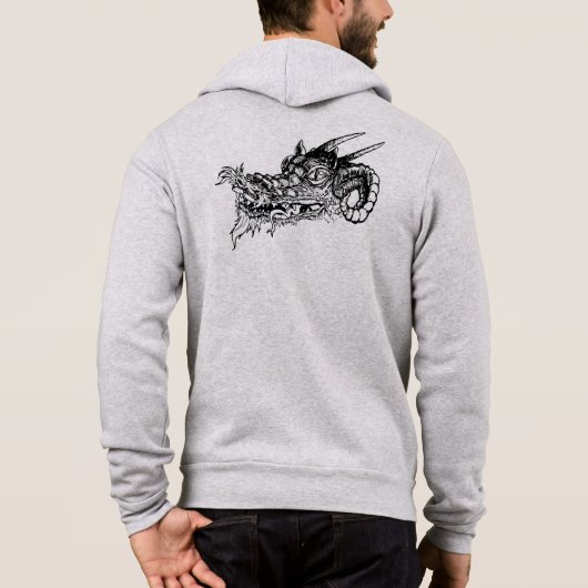 Fringe Dragon (Original Artwork) Hoodie (Rückseite)
