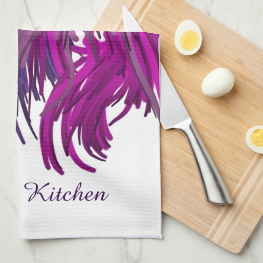 Fringe! Geschirrtuch (Viertel Falte)