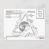 Fringebarbel-Ship Sturgeon Postcard Postkarte (Rückseite)