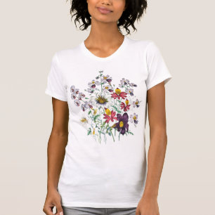 Fringeblumen und samtene Trompeten-Blume T-Shirt