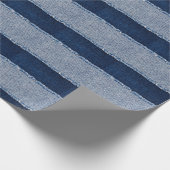 Fringed denim blauen Jeans Rahmen. Geschenkpapier (Ecke)