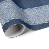 Fringed denim blauen Jeans Rahmen. Geschenkpapier (Rolleneckpunkt)
