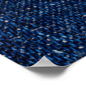 Fringed denim blauen Jeans Rahmen. Poster (Ecke)