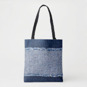 Fringed denim blauen Jeans Rahmen. Tasche (Vorderseite)