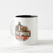 Frio Park Fan Club Zweifarbige Tasse (Vorderseite Links)