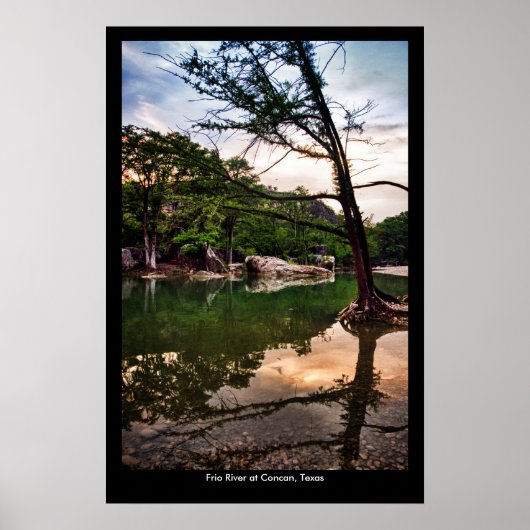 Frio River Sunset Poster (Vorne)