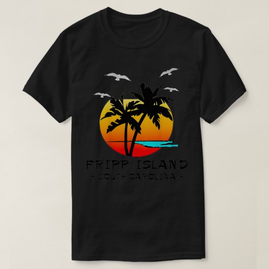 FRIPP INSEL SÜDKAROLINA ATLANTISCHER STRANDSCHUTZ T-Shirt (Design vorne)