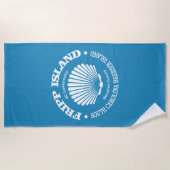 Fripp Island (Seashell) Strandtuch (Vorderseite)