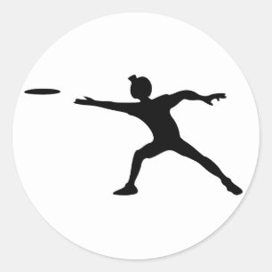 Frisbee-Aufkleber Runder Aufkleber