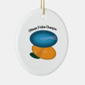 Frisbee-Champion Keramik Ornament (Rechts)