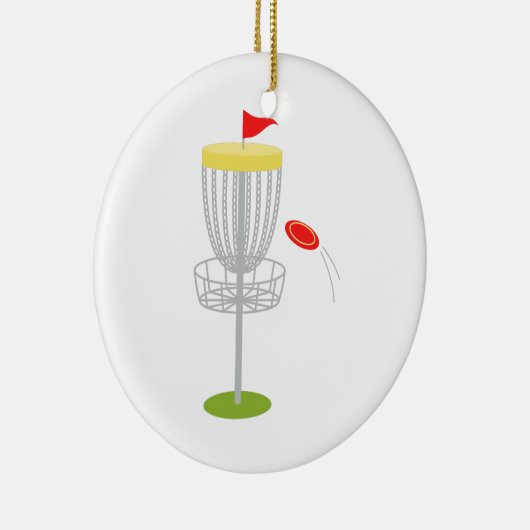 Frisbee-Disc-Golf Keramikornament (Rechts)