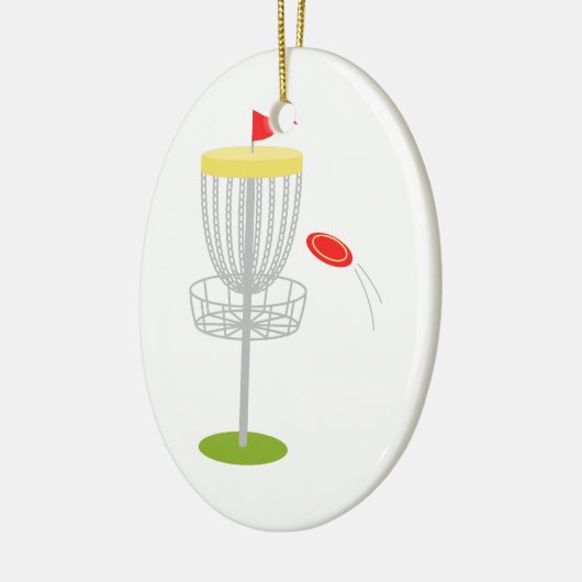 Frisbee-Disc-Golf Keramikornament (Links)