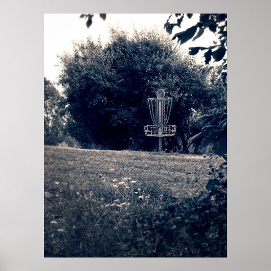 Frisbee Disk Golf Basket Poster (Vorne)