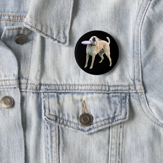 Frisbee Dog Meme Button Button (Beispiel)