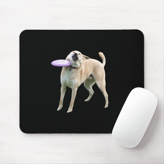 Frisbee Dog Meme Mouse Pad Mousepad (Mit Mouse)
