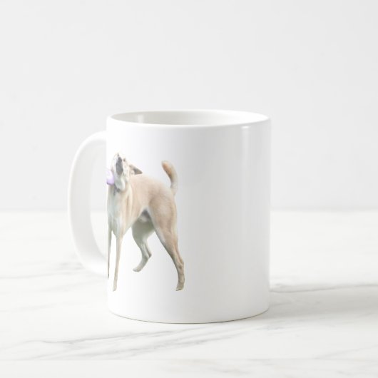 Frisbee Dog Meme Tasse Doppelseitig (Vorderseite Links)