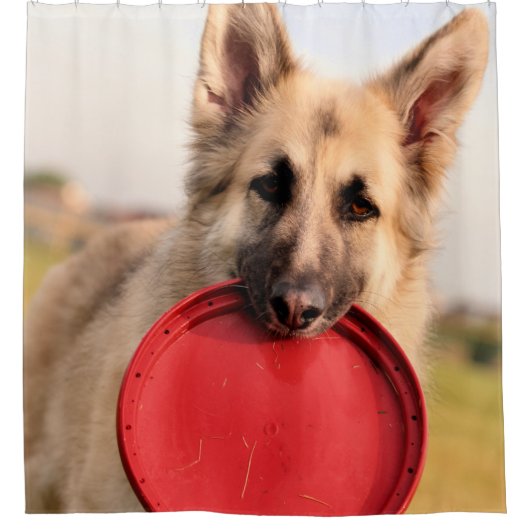 Frisbee Duschvorhang (Vorderseite)