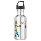 Frisbee Edelstahlflasche (Vorderseite)