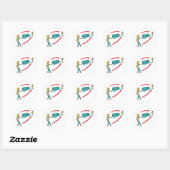 Frisbee Flying Disk Runder Aufkleber (Blatt)