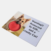 Frisbee Fußmatte (Schrägansicht)