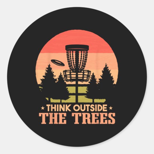 Frisbee Golf Disc Golf Lustig _1 Runder Aufkleber (Vorderseite)