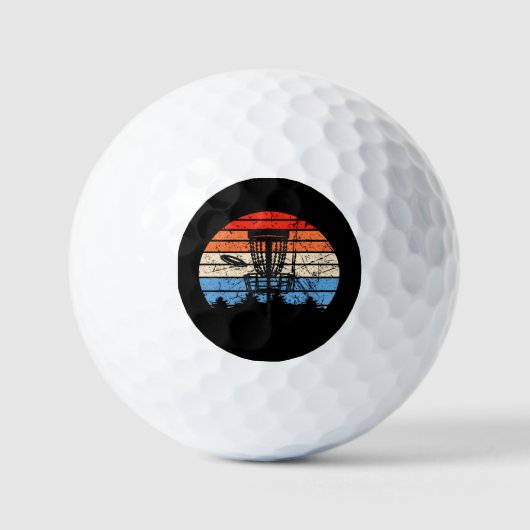 Frisbee Golf Disc Golf Retro Golfball (Vorderseite)