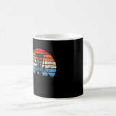 Frisbee Golf Disc Golf Retro Kaffeetasse (VorderseiteRechts)