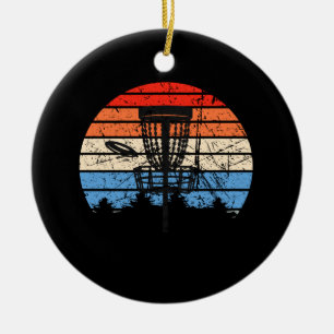 Frisbee Golf Disc Golf Retro Keramik Ornament