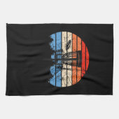 Frisbee Golf Disk Golf Retro Geschirrtuch (Horizontal)