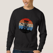 Frisbee Golf Disk Golf Retro Sweatshirt (Vorderseite)
