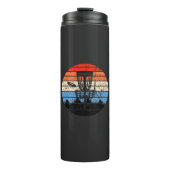 Frisbee Golf Disk Golf Retro Thermosbecher (Vorderseite)