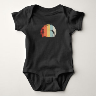 Frisbee Golf Retro Baby Strampler