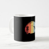 Frisbee Golf Retro Kaffeetasse (Vorderseite Links)