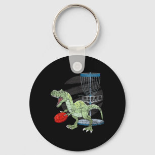 Frisbee Golfer T Rex Dinosaur Golf Spieler Dino Di Schlüsselanhänger