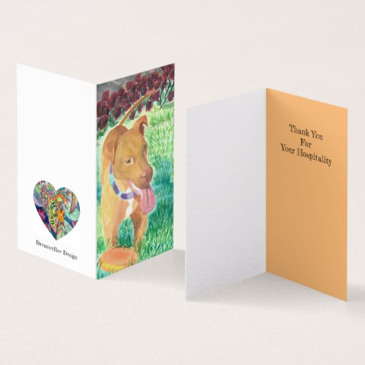 Frisbee in den Rose Danke Karte (Innenseite und Außenseite)